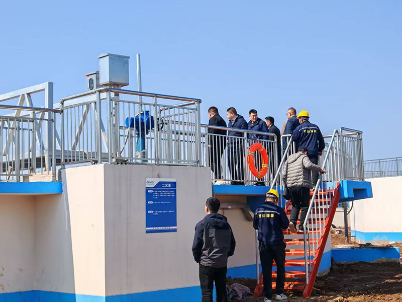 河南投資集糰城髮水務相關領導視詧我司週口三汚汚水處理項目